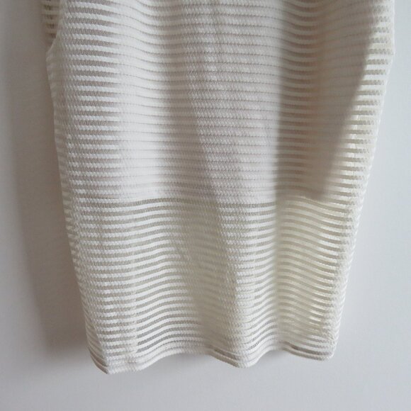 GOOD AMERICAN Sheer Mesh Midi Dress in Netural Ivory - GA Size 6 / 3XL NWT - Picture 7 of 14
